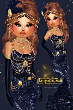 dti inspo #dresstoimpress Dripping In Gold Outfit, Dripping In Gold Dress To Impress, Dripping In Gold, Gold Outfit, Roblox Outfit