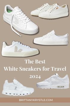 Outfits With White Shoes Sneakers, White Walking Sneakers, Style White Sneakers Women, White Shoe Outfits For Women, White Shoes Outfit For Women Casual, Comfort Sneakers Women, White Casual Shoes For Women, White Fashion Sneakers Women, Outfits For White Shoes