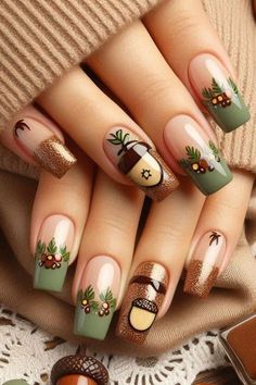 Nail Art Stripes, Floral Nail Art