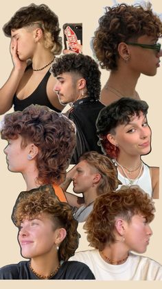 Perm Mullet, Perm, Dyed Hair, Hair Ideas, Curly Hair, Curly Hair Styles, Outfit Ideas, Dye, Fashion Outfits