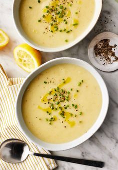 Rosemary Garnish, Creamy Potato Leek Soup, Vegan Potato Leek Soup, Leeks Soup Recipes, Potato Leek, Cream Of Celery, How To Make Potatoes, Potato Leek Soup, Cream Of Celery Soup