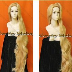 200cm Rapunzel Custom Styled Wig  Resistance High-temperature Mixed Gold Wig Rapunzel Wig, Blond Wig, Gold Wigs, Rapunzel Cosplay, Huge Hair, Style Wig, Cheap Wigs, High Quality Wigs, Golden Blonde