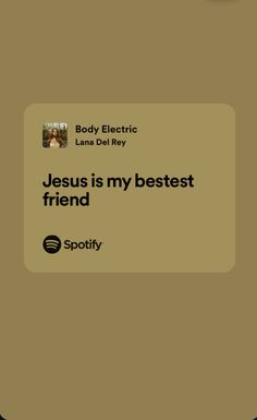 jesus is my best friend by body electric