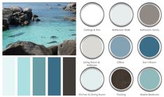 the color scheme is blue and gray, with different shades of water in it's palettes