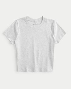 A super soft baby tee designed with a slightly shrunken silhouette. Crew neckline, short sleeves, micro-ribbed fabric. Slim Fit.This item is available in extended lengths:Short - 17"Regular - 19"Long - 21" Fame Clothes, Chloe 2024, Teen Clothing, Soft Baby, Baby Soft, Ribbed Fabric, Baby Tee, Tee Design, Outfits For Teens