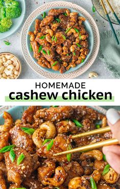 this homemade cashew chicken recipe is so good and easy to make