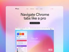 an image of a computer screen with the text navigate chrome tabs like a pro