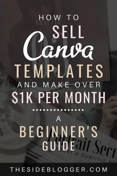 the title for how to sell canvas templates and make over six per month