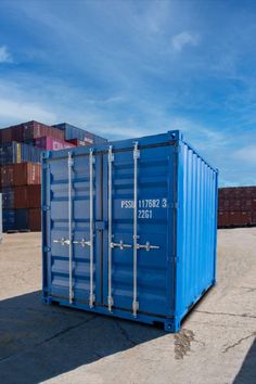 10ft Duo-con shipping container in blue Shipping Containers For Sale, Used Shipping Containers, Container Conversions, Containers For Sale, Container Buildings, Cargo Shipping, Shipping Container, Storage Containers, Locker Storage