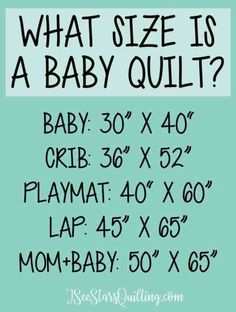 what size is a baby quilt? with text overlay that reads, what size is a baby quilt?