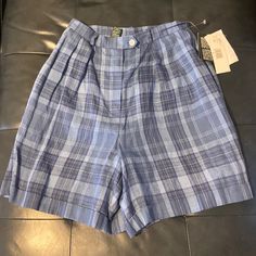 Adorable Plaid Shorts By Ralph Lauren. Brand New With Tags Attached And Extra Buttons. 100% Linen. 27 Inch Waist High Waist At 12 Inch Rise Waist To Hem: 19 Inches Cuffed. Pleated, With Pockets! Bundle And Save! Make Me An Offer! Ralph Lauren Blue Summer Bottoms, Ralph Lauren Bottoms With Built-in Shorts For Summer, Ralph Lauren Summer Bottoms With Built-in Shorts, Ralph Lauren Summer Shorts, Ralph Lauren Summer Pants, Blue Bermuda Shorts For Spring With Short Inseam, Casual Ralph Lauren Shorts With Pockets, Ralph Lauren Spring Bottoms With Pockets, Casual Ralph Lauren Bottoms For Spring