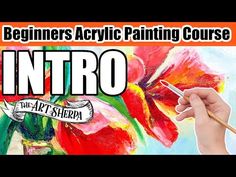 the beginner's acrylic painting course - how to paint tulips