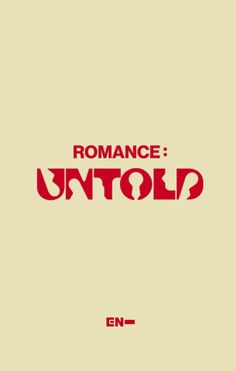 the title for romance unto, written in red