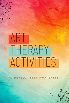 Fantastic activities for self-guided art therapy sessions to increase your self-awareness Therapeutic Art Activities, Group Therapy Activities, Art Therapy Directives, Creative Arts Therapy, Recreation Therapy, Art Therapy Projects, Therapeutic Art, Therapeutic Activities, Art Therapy Activities