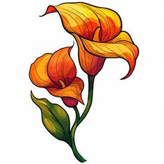 Vibrant Calla Lily Tattoo Flash Set Lily Tattoo Designs, Calla Lily Tattoo, Lily Tattoo Design, Art Exploration, Lily Design, Lily Tattoo, Ink Master, Tattoo Flash