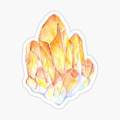 a drawing of some kind of yellow rock