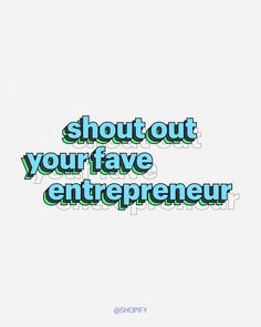 shout out your fave entrepreneur Website Creation, Ecommerce Website, Shout Out, Email Marketing, E Commerce