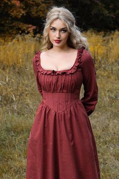 #dress #smartdress #dressideas #stylehacks #bestclothing #outfits Skin Retouching, Not The Only One, Rust Dress, Falling Leaves, Autumn Season, Flowy Skirt, Linen Dresses, Image Editing