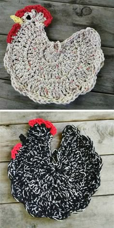 crochet free pattern for a chicken pot holder