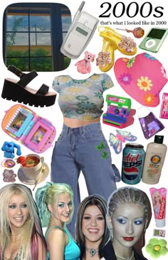 00s Theme Party Outfit, Year 2000 Aesthetic, Year 2000 Party Theme, 90s 00s Party Outfit, Y2k Party Outfit Ideas, Année 2000 Outfit, 2000s Looks Outfits, Outfit 2000 Style