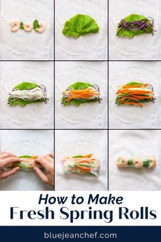 how to make fresh spring rolls