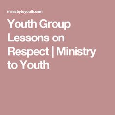 the words youth group lessons on wisdom / ministry to youth are in white letters, against a pink background