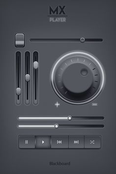 the control panel for an mp3 player