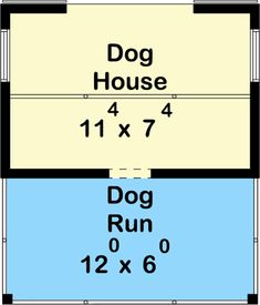 the floor plan for a dog house