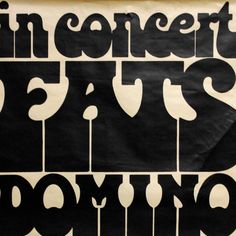 a black and white poster with the words in concert