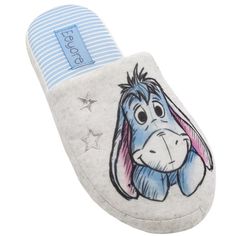 a slipper with a cartoon character on it