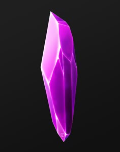 an abstract purple object on a black background