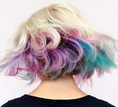 Would you try pastel hair, rainbow hair, or unicorn hair? How about cotton candy hair? If you're dying to try this hair trend, there are a few things you've got to know going in. Click for 7 pastel hair tips & tricks. #pastelhair #rainbowhair #unicornhair #hairtrends #hair #haircolor Unicorn Hair Color Pastel, Salon Hair Color Chart, Pastel Hair Tips, Choosing Hair Color, Pastel Cotton Candy, Hair Color Names, Peekaboo Hair Colors, New Hair Color Trends