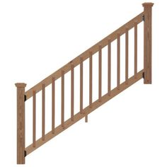 an image of a wooden railing on a white background