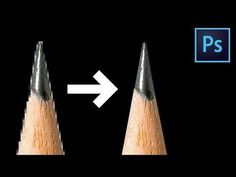 two pencils with an arrow pointing to each other on a black background, and the image is split in half