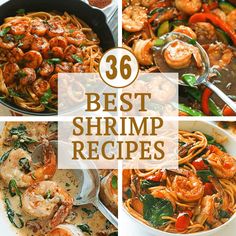 the best shrimp recipes to cook in your slow cooker or stove top, including pasta and shrimp