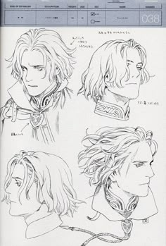 Range Murata, Male Reference, Fan Art Anime, Some Sketches, Drawing Hair, Drawing Simple, Concept Art Character, Drawing Tutorials, Character Design References