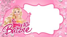 barbie baby shower party sign with pink background