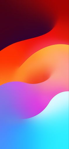 an abstract background with multicolored waves in the foreground and on the back ground