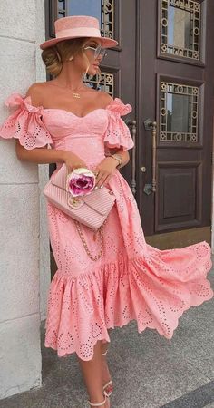 Tea Party Attire, Celebration Dress, Derby Attire, Lace Sundress, Chique Outfit, Derby Outfits, Fest Outfits, Strapless Party Dress