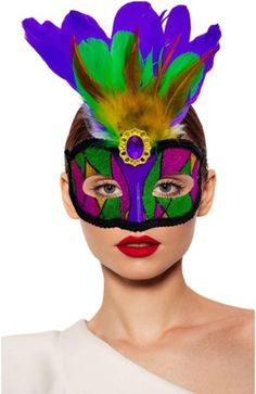 PRICES MAY VARY. ✨🎄【Feather 】This Mardi Gras mask features beautiful plume feathers, adding a touch of elegance and sophistication to your look,this mask will make you stand out from the crowd ✨🎄【 Creative Carnival Mask 】: Green, purple, and gold are representatives of power, faith, and justice. Combining them together is also a reflection of the color elements of traditional carnivals ✨🎄【Eye Mask】This Mardi Gras mask elegantly covers only half of the face, focusing on accentuating your eyes, Costume Eye Mask For Party And Cosplay Events, Gothic Costume Accessories For Carnival And Cosplay, Cosplay Party Costume Accessories: Eye Mask, Cosplay Eye Mask Costume Accessories For Party, Themed Masquerade Mask For Carnival Cosplay, Themed Multicolor Costume Accessories For Party, Mardi Gras Mask For Cosplay, Themed Masks For Cosplay Carnival, Multicolor Carnival Cosplay Costumes