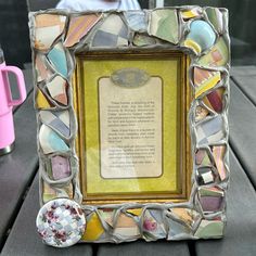 Mackenzie-Childs Retired Victorian Putty Jug Picture Frame. Holds A 5 X 7 Photo Mackenzie Childs, New Love, Photo Colour, Picture Frame, Picture Frames, Hold On, Recycling, Frame, Red