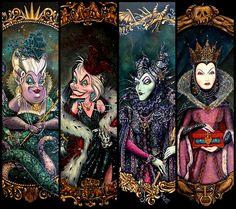 the three evil queen's are depicted in this painting