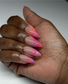 Summer Nail Inspo 2024 Simple, Oval Nails Designs, Acrylic Nails Almond Shape, So Exhausted, Elegant Touch Nails, Funky Fingers, Makeup Nails Designs, 2024 Nails, Polish Design