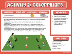 an activity page for kids to learn how to play soccer