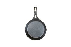 a frying pan on a white background with clippings to the left side