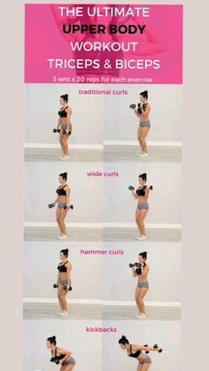 a woman doing the ultimate upper body workout