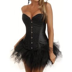 Black Tutu Dress For Women, Costume With Corset, Moulin Rouge Dress, Basque Lingerie, Rouge Dress, Gothic Corset Dresses, Simple Costumes, Alena Blohm, Black Tutu Skirt