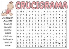 a word search page with the words crucgrama and a bee on it