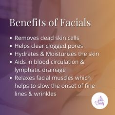 Facts About Facials, Importance Of Facials, Benefit Of Facials, Microdermabrasion Facial Benefits, Facial Benefits Quotes, Benefits Of Regular Facials, Monthly Facial Benefits