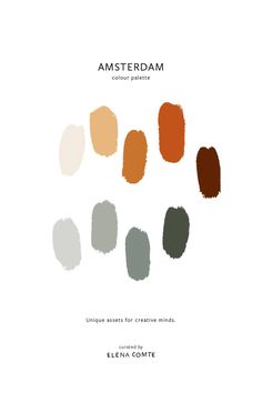 the cover of an article with different shades of paint on it, including oranges and browns